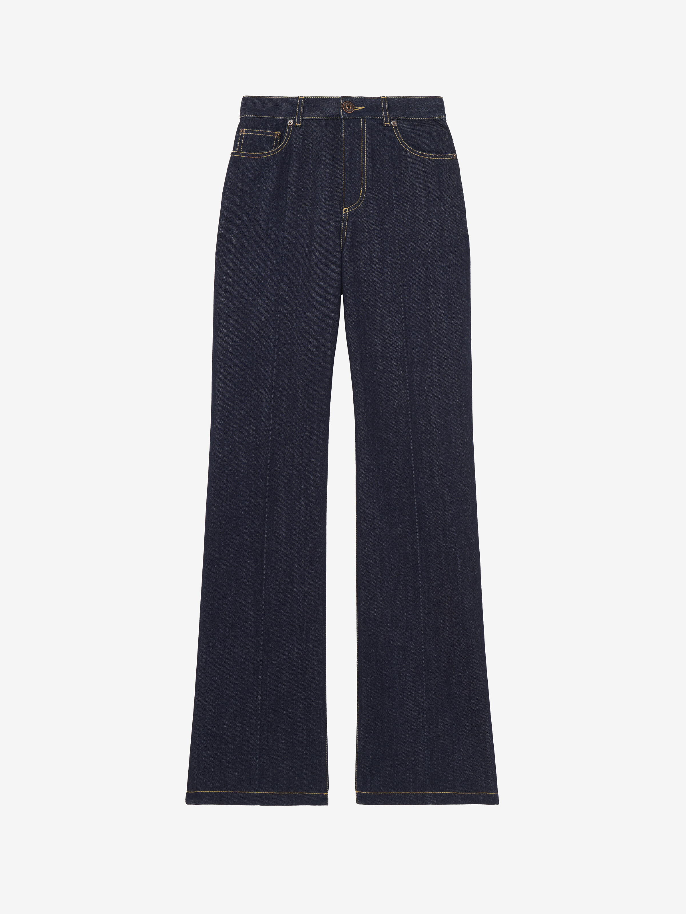 Jean Droit pour Femme en Bleu foncé délavé in 100% Coton | Alexander McQueen - image 1