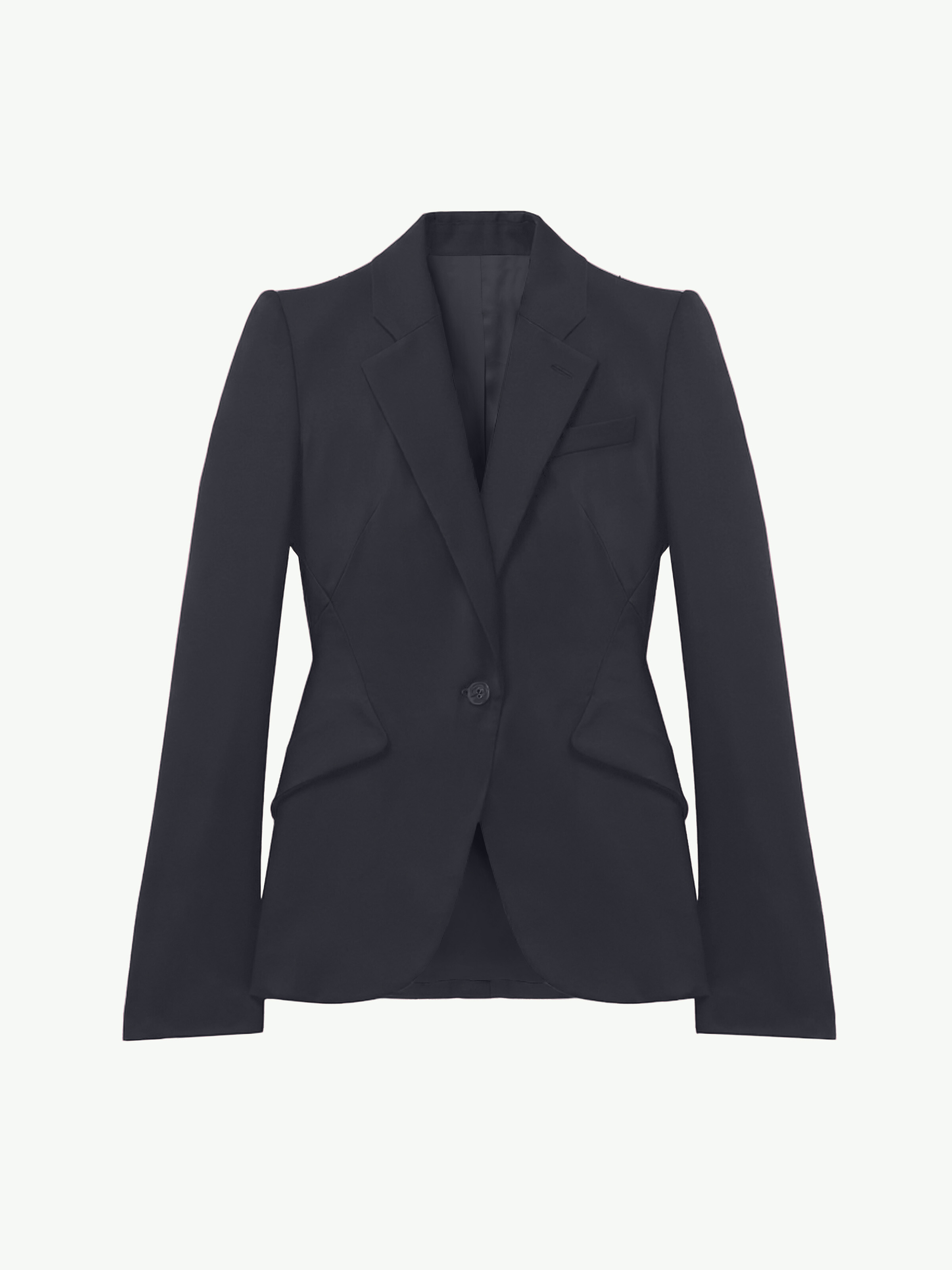 羊毛单排扣夹克 in 面料: 100% 羊毛, 里料: 100% 铜氨纤维 | Alexander McQueen - image 1