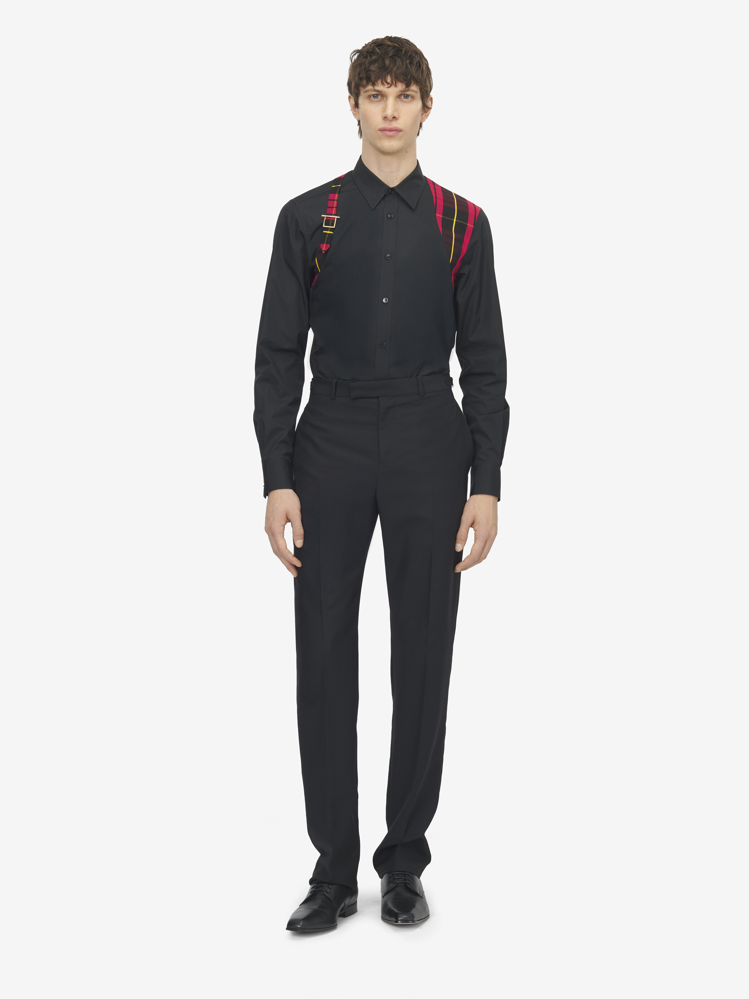 格纹束带衬衫 in 100% 棉 | Alexander McQueen - image 2