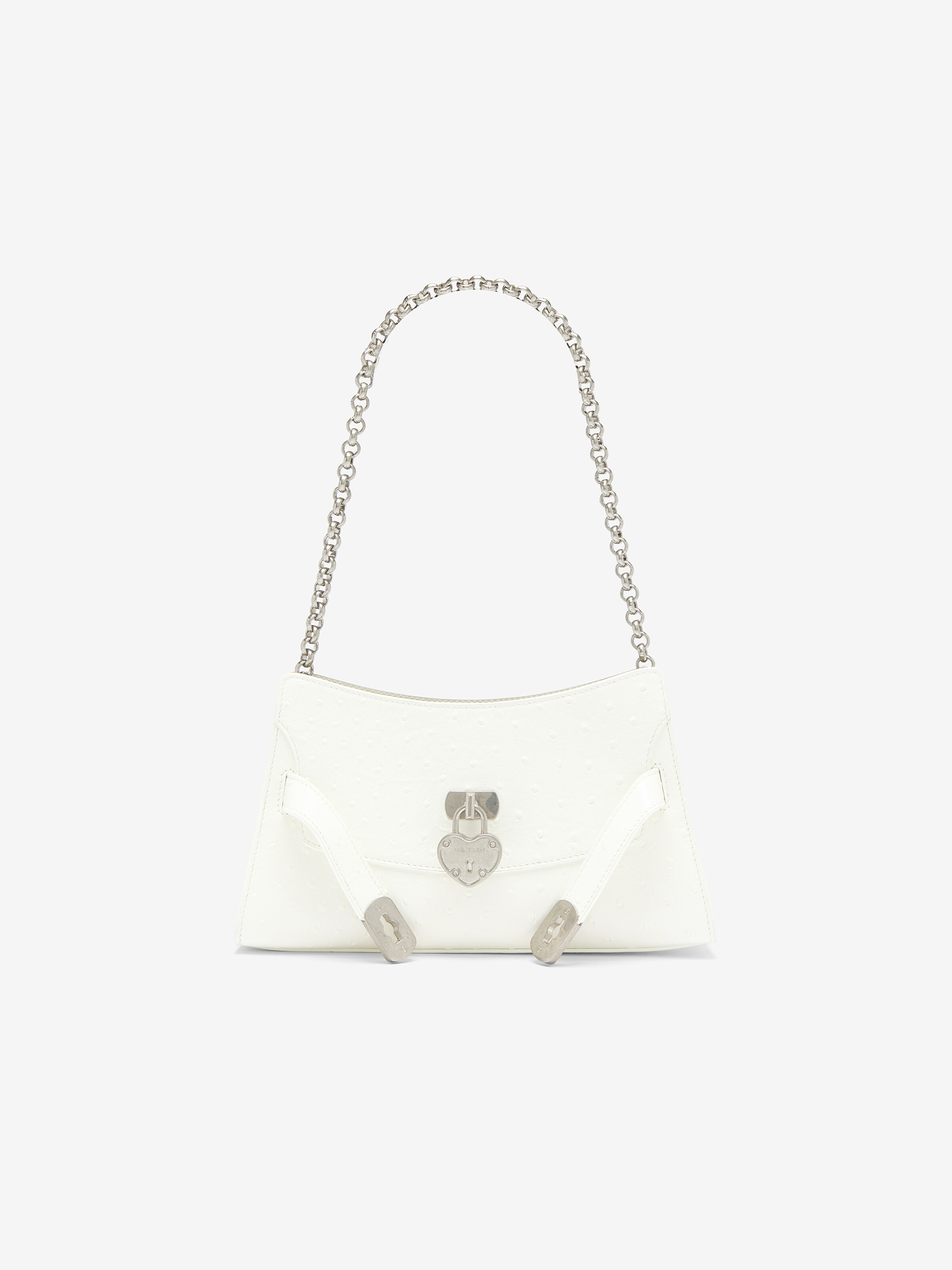 Women's Locke Shoulder Mini in White in Calf Leather | Alexander McQueen - image 1