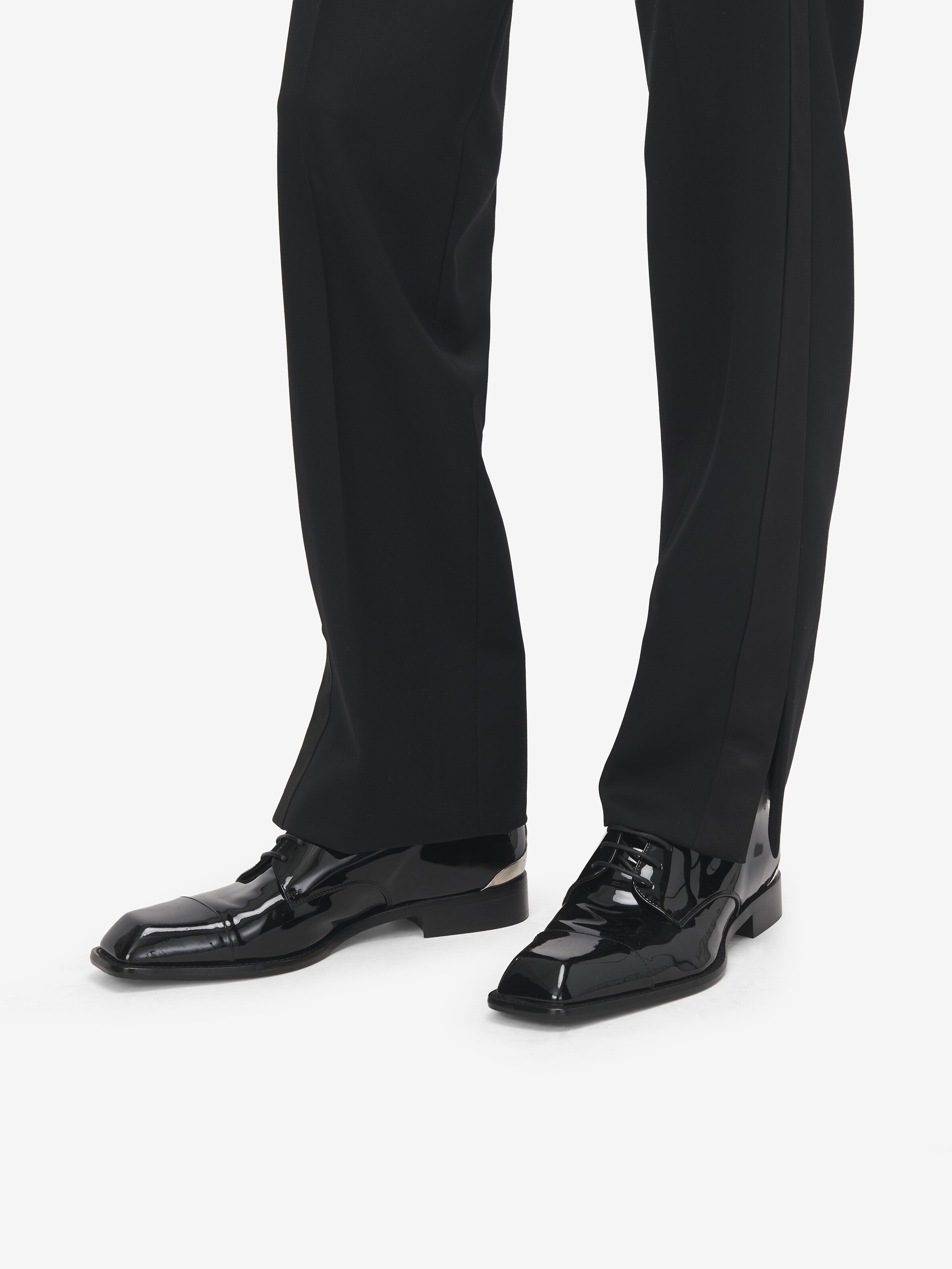 Men's Niko Derby in Black in Calf Leather | Alexander McQueen - image 2