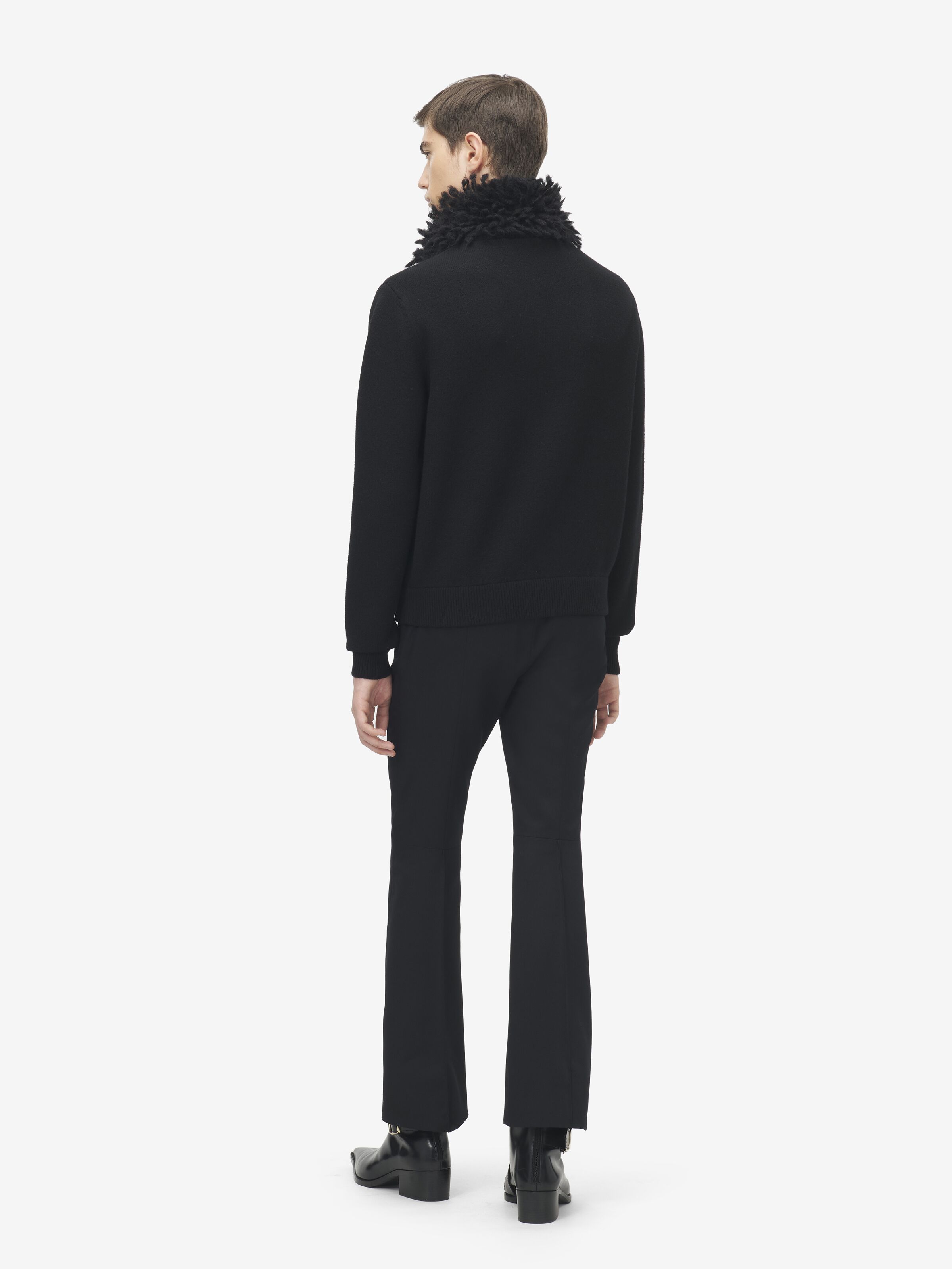 Pullover mit fransigem Kragen für Herren in Schwarz in 82% Wolle, 18% Viscose | Alexander McQueen - image 5
