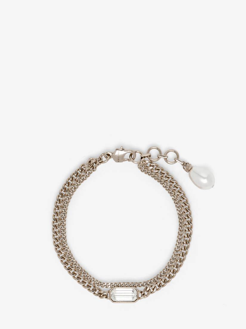 Skull & Crystal Bracelet