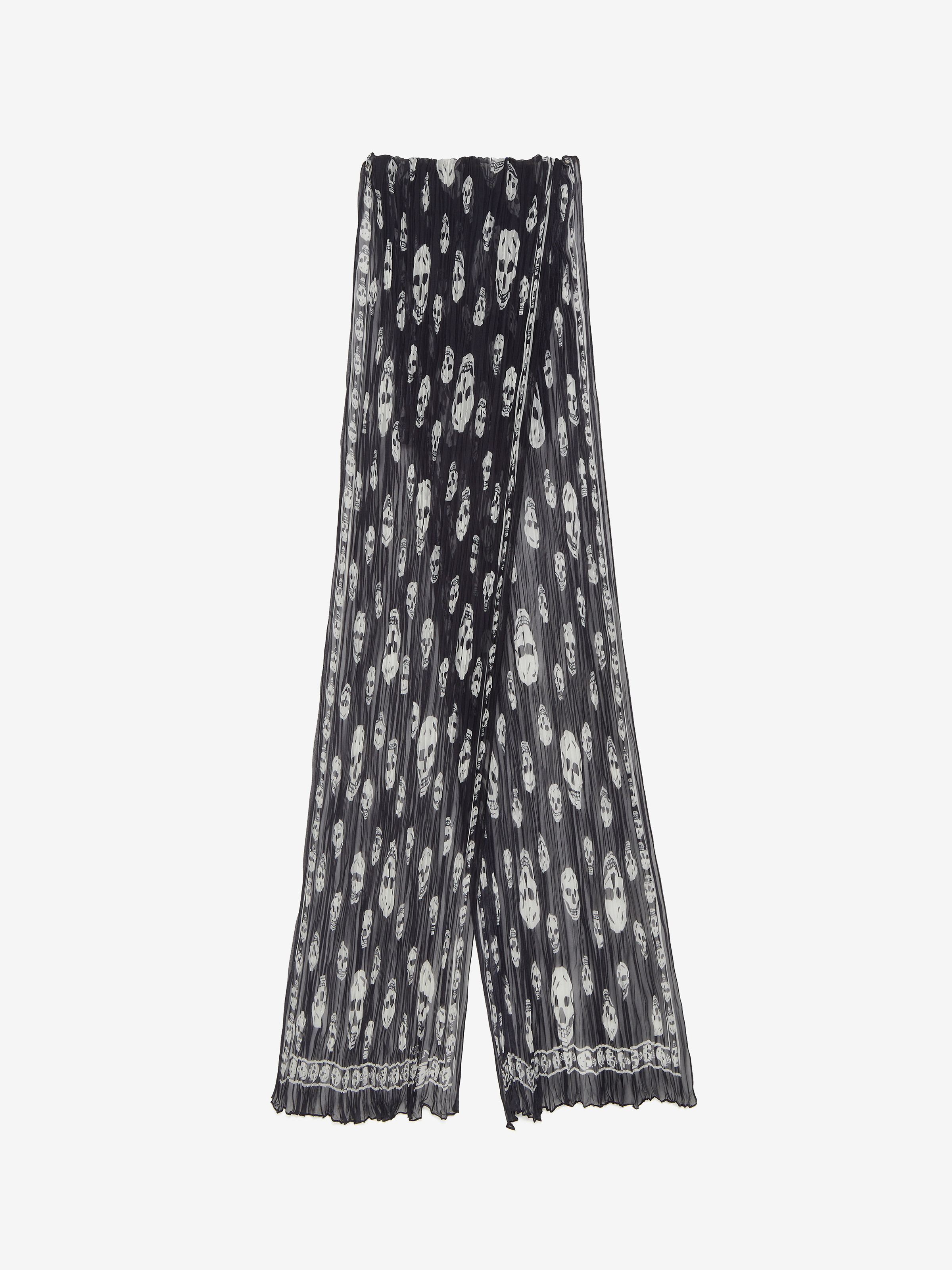 Pleated Skull Scarf