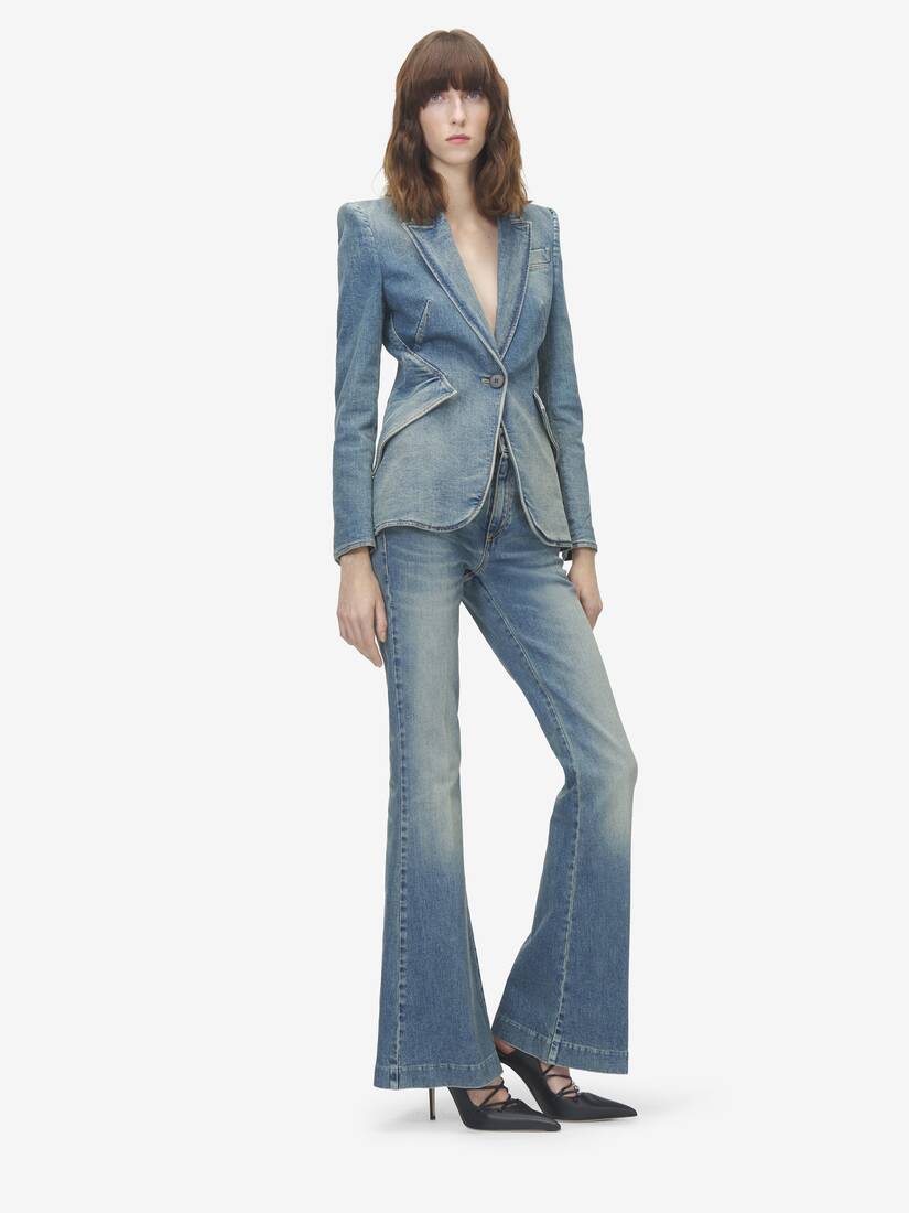 Pantalon en denim bootcut étroit | Alexander McQueen - image 2