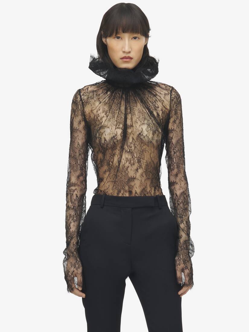 Floral Lace Top | Alexander McQueen - image 6