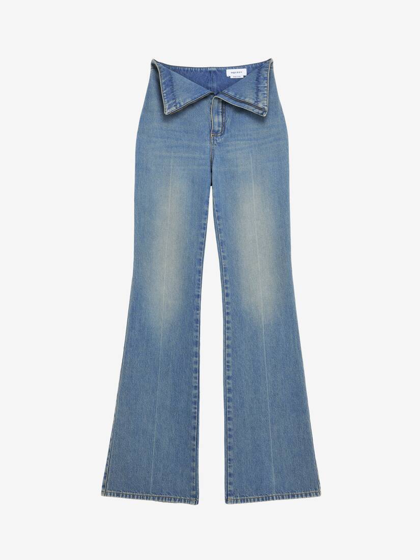 Fold Over Waist Jeans | Alexander McQueen - image 2