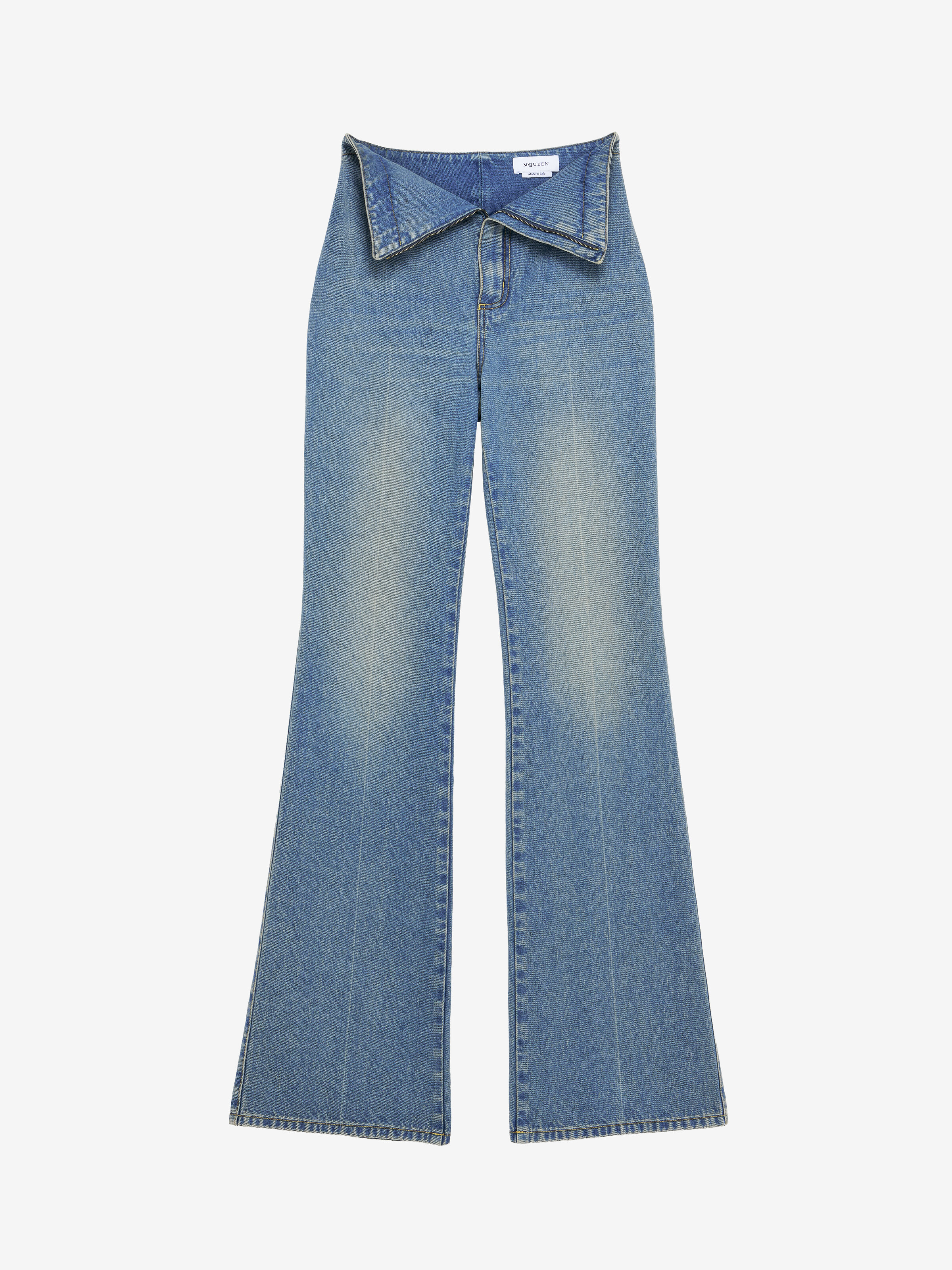 Fold Over Waist Jeans