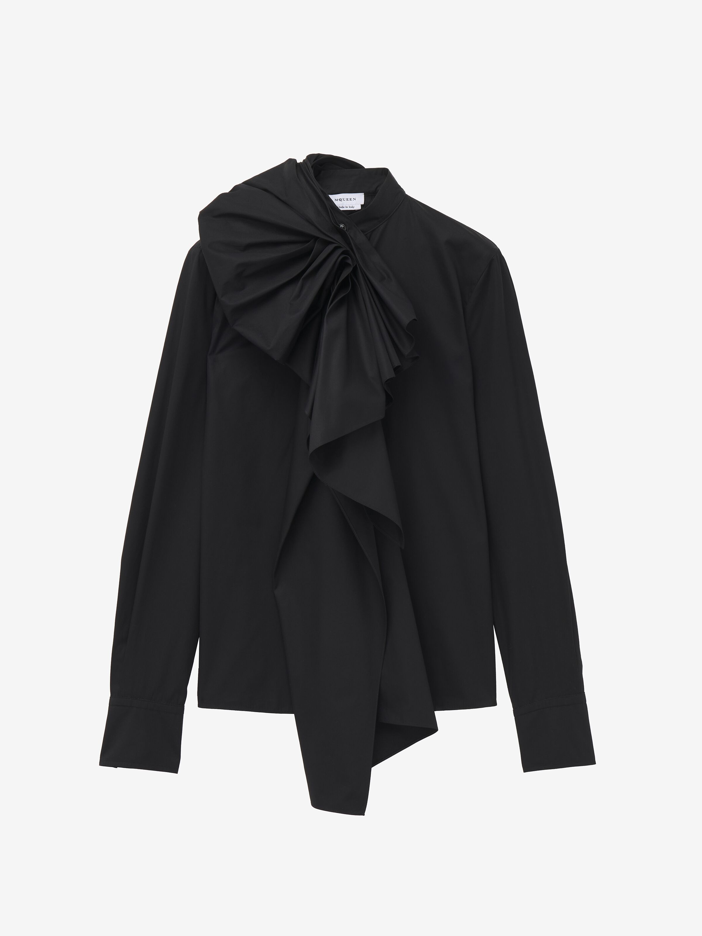 Camicia in cotone con ruche