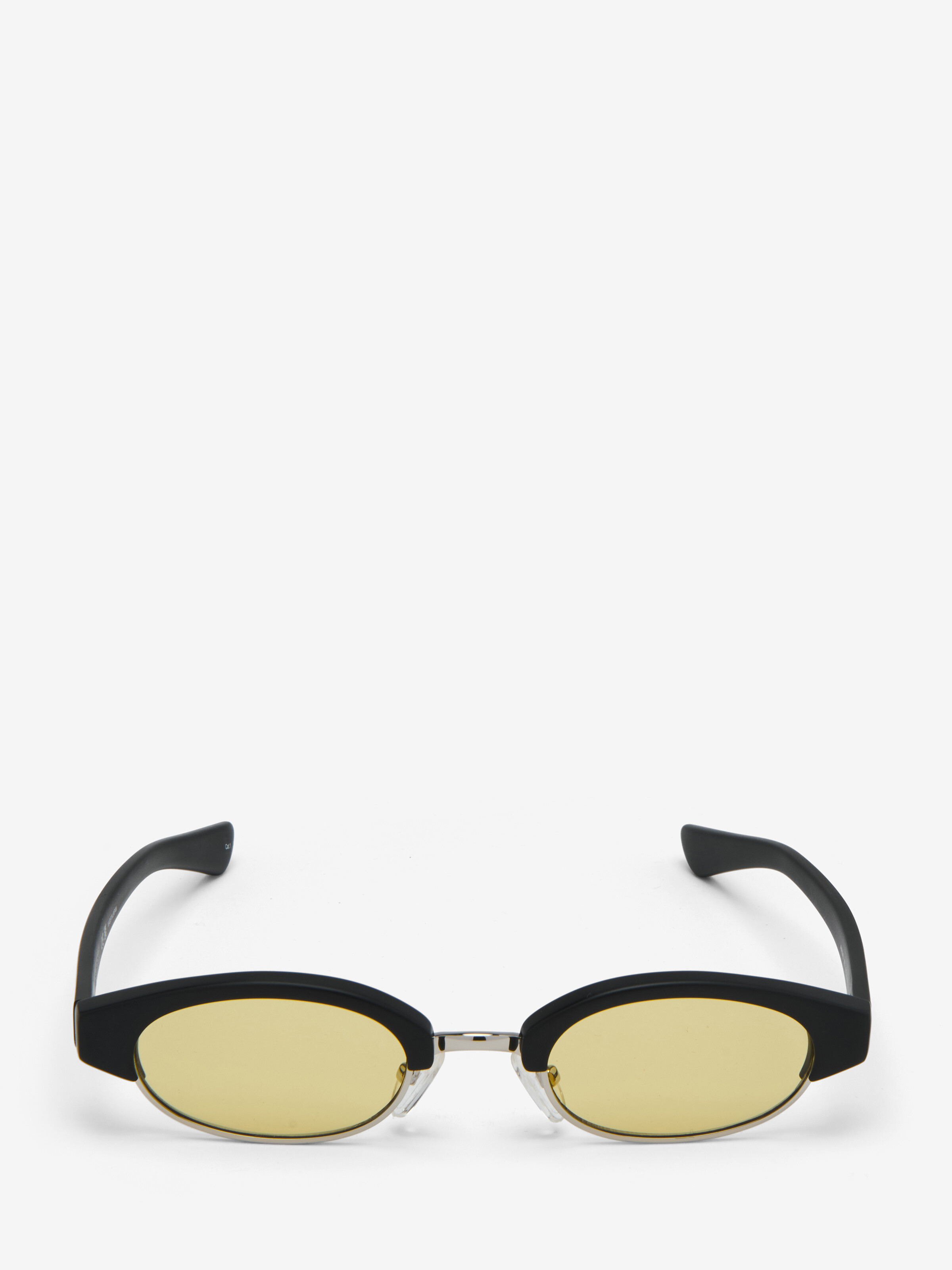 McQueen Ellipse Sunglasses in Black/Yellow in Recycle Acetate & Bio Nylon Lens | Alexander McQueen - image 1