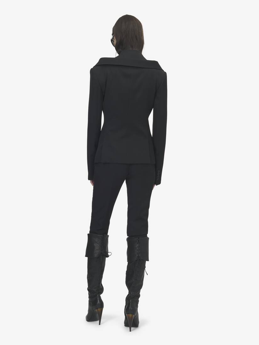 오프숄더 하네스 재킷 | Alexander McQueen - image 4