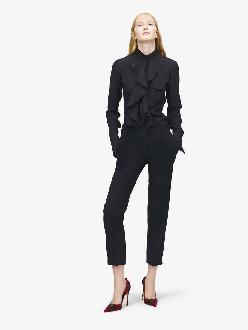 Pantalon cropped ajusté