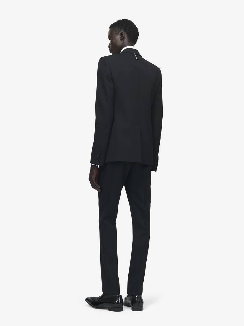 Tartan Embroidery Single-breasted Jacket