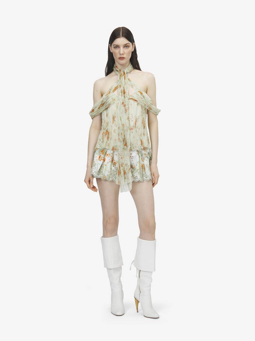 상갈로 플로럴 마이크로 쇼츠 | Alexander McQueen - image 2