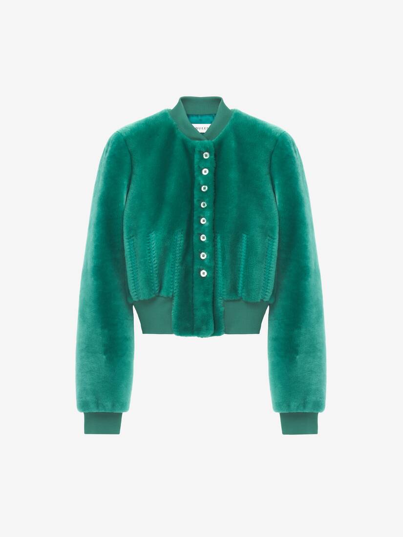 Shearling Bomber Jacket | Alexander McQueen - image 1