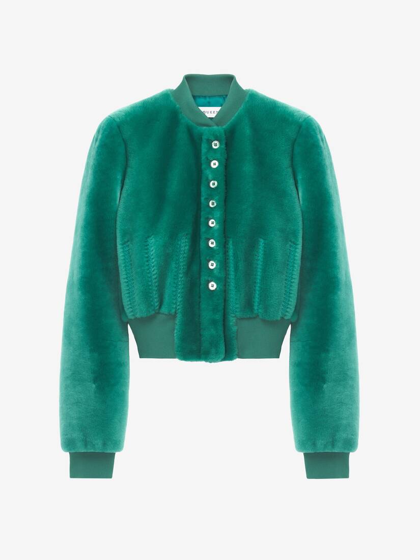 Shearling Bomber Jacket | Alexander McQueen - image 1
