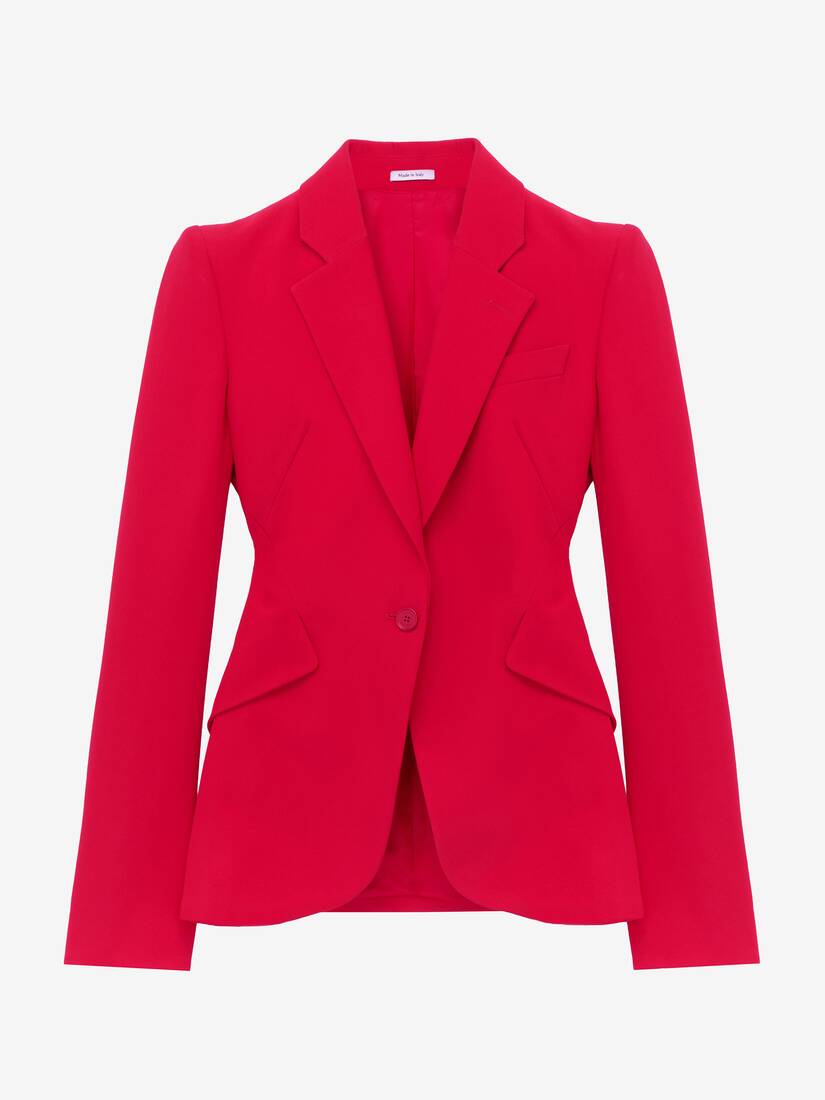 Leaf Crepe Single-breasted Jacket | Alexander McQueen - image 1