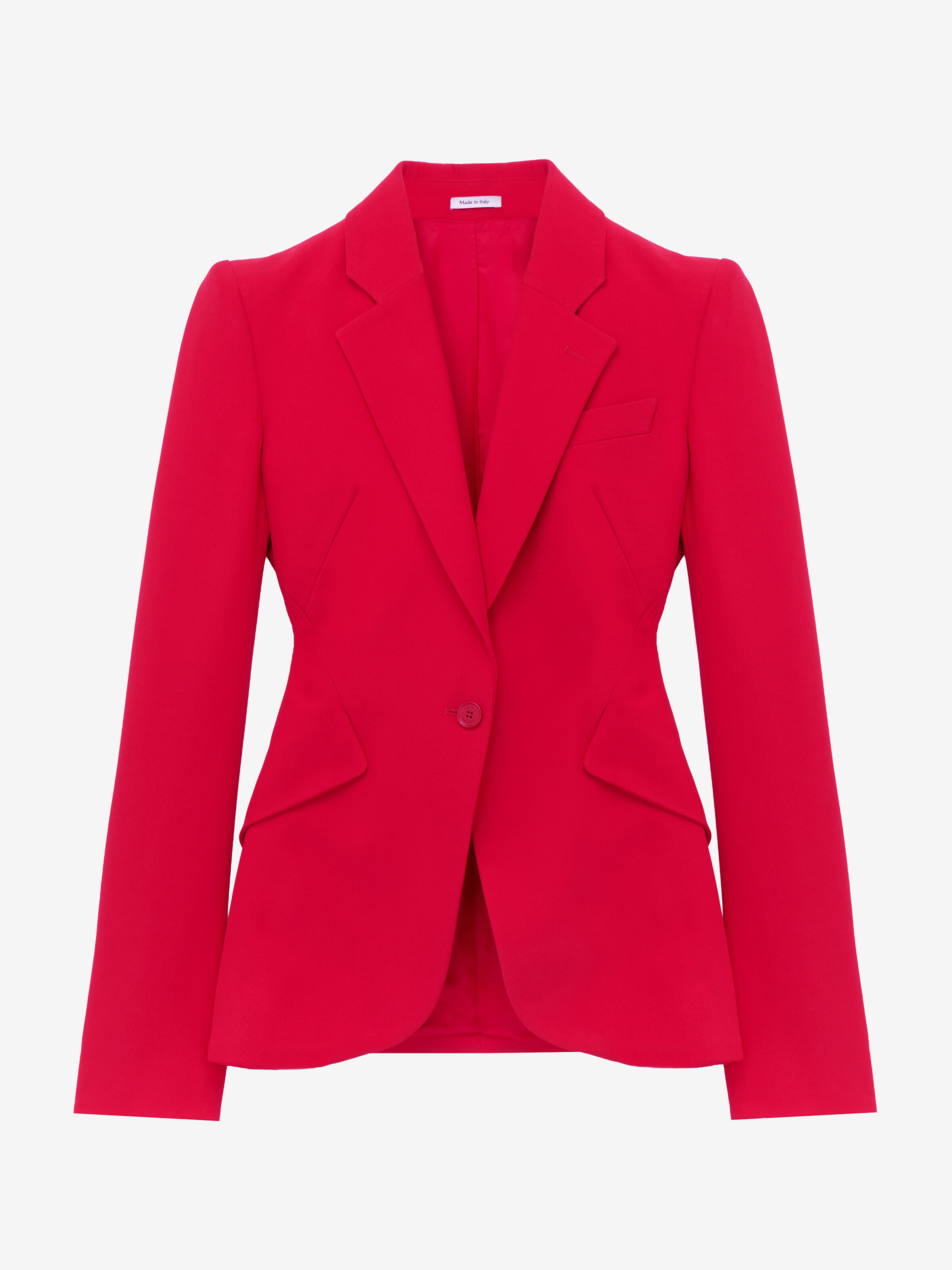 Leaf Crepe Single-breasted Jacket