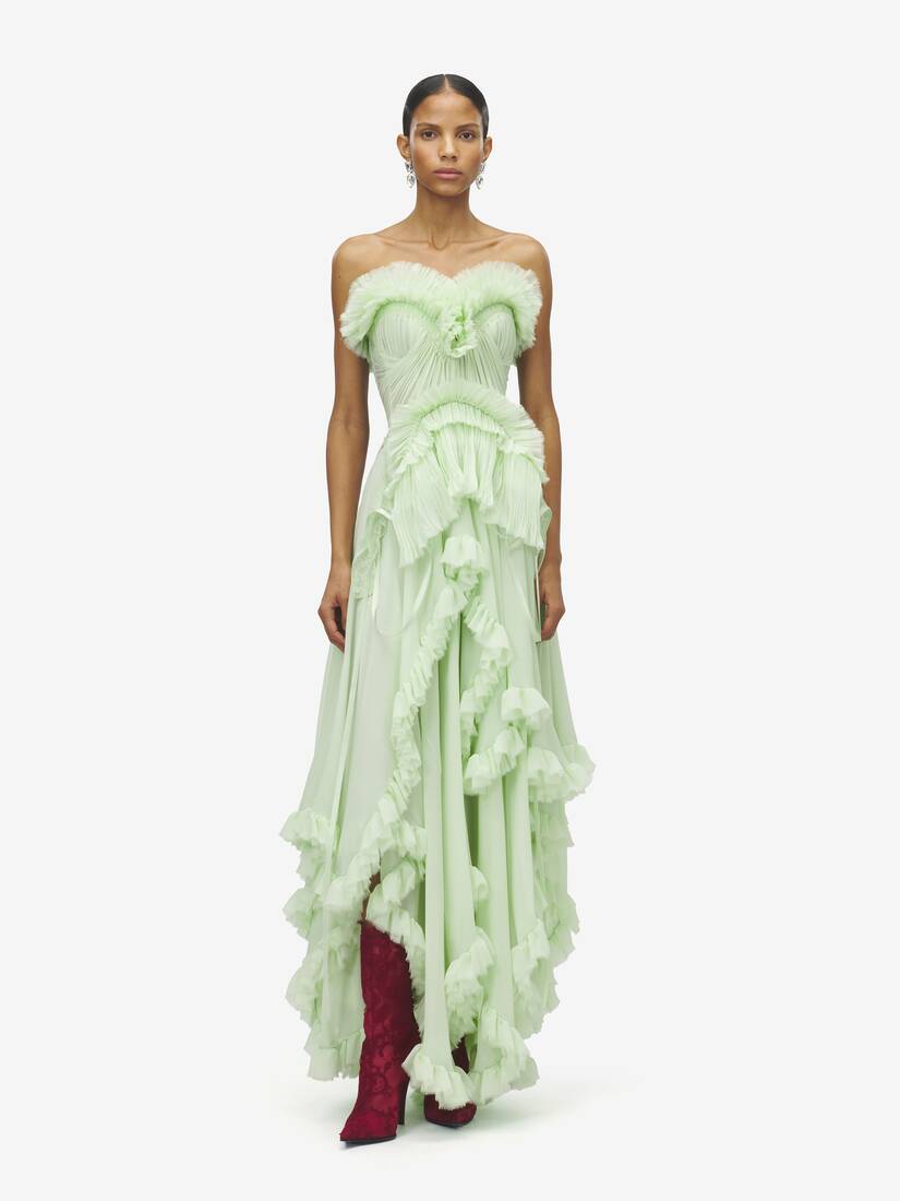 Ruffled Evening Dress | Alexander McQueen - image 1