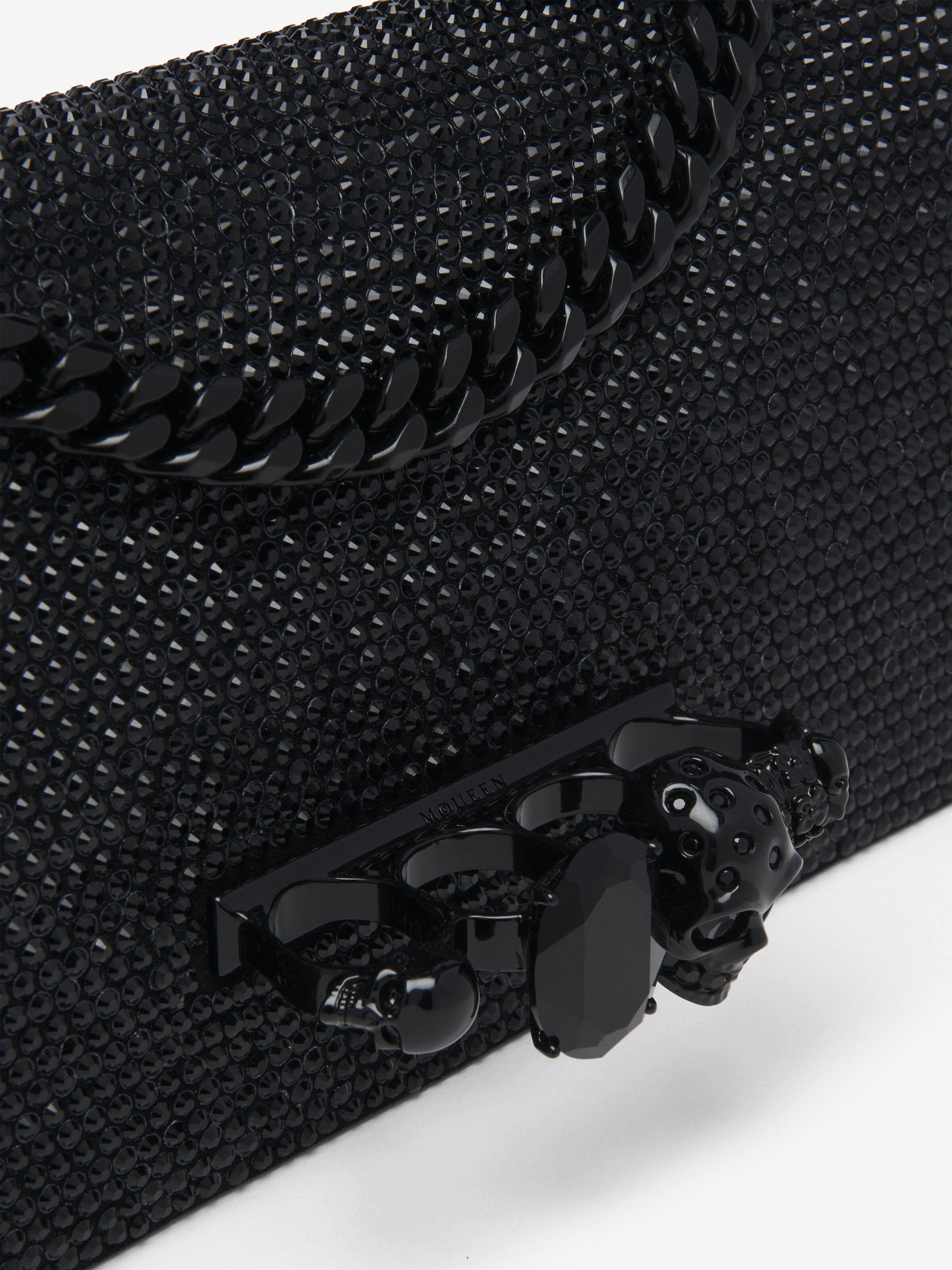 Sac à main Jewelled pour Femme en Noir in Cuir de veau | Alexander McQueen - image 6
