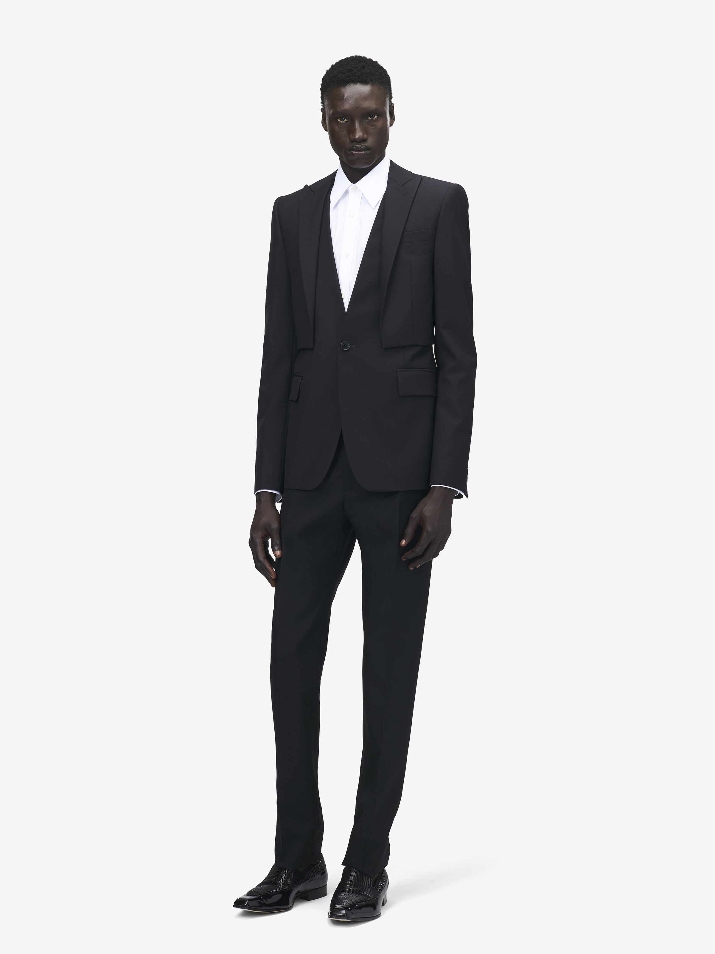 Trompe-l'œil Single-breasted Jacket