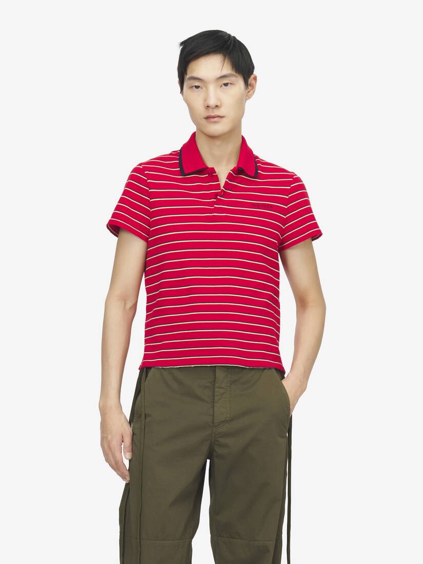 条纹Polo衫 | Alexander McQueen - image 6