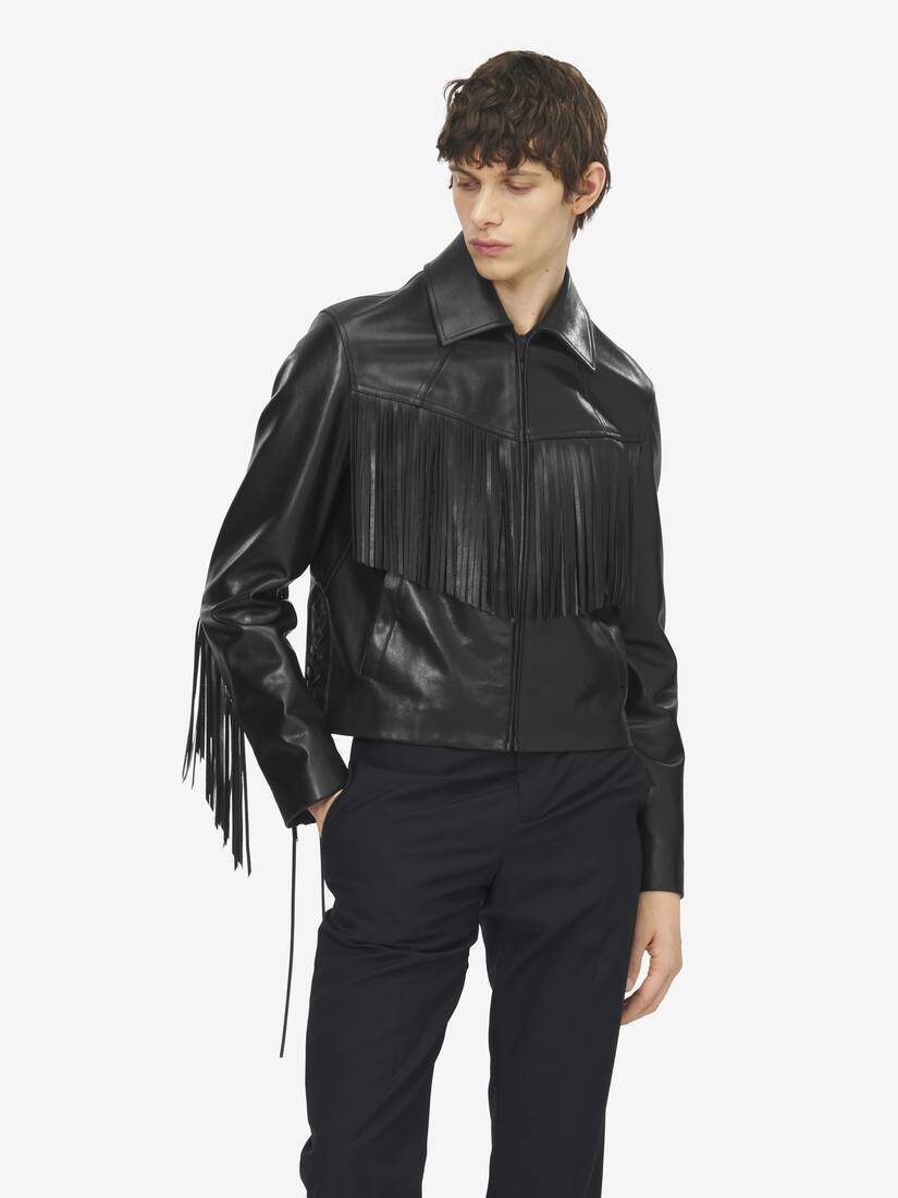 Fringe Leather Jacket | Alexander McQueen - image 6