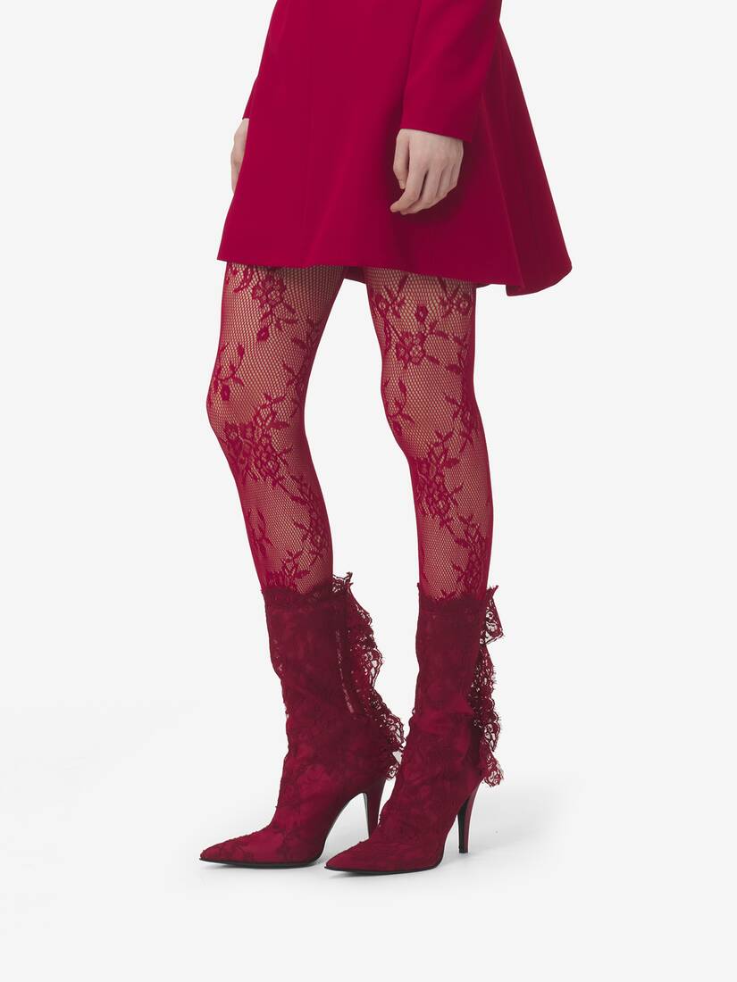 Floral Lace Tights
