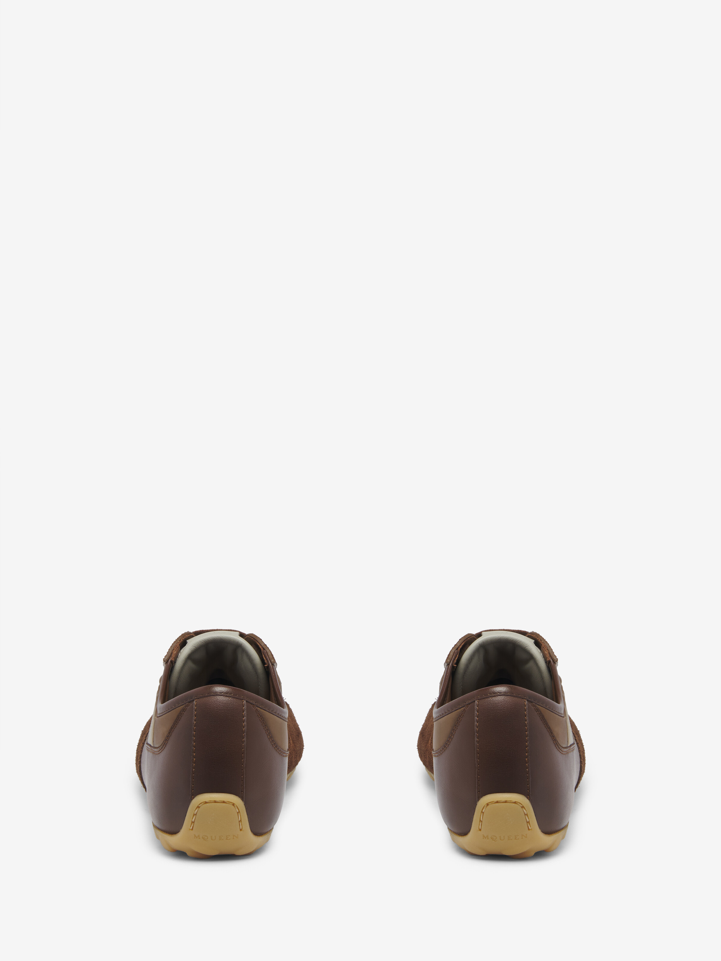 Men's Boxe Sneaker in Brown in Calf Leather | Alexander McQueen - image 4
