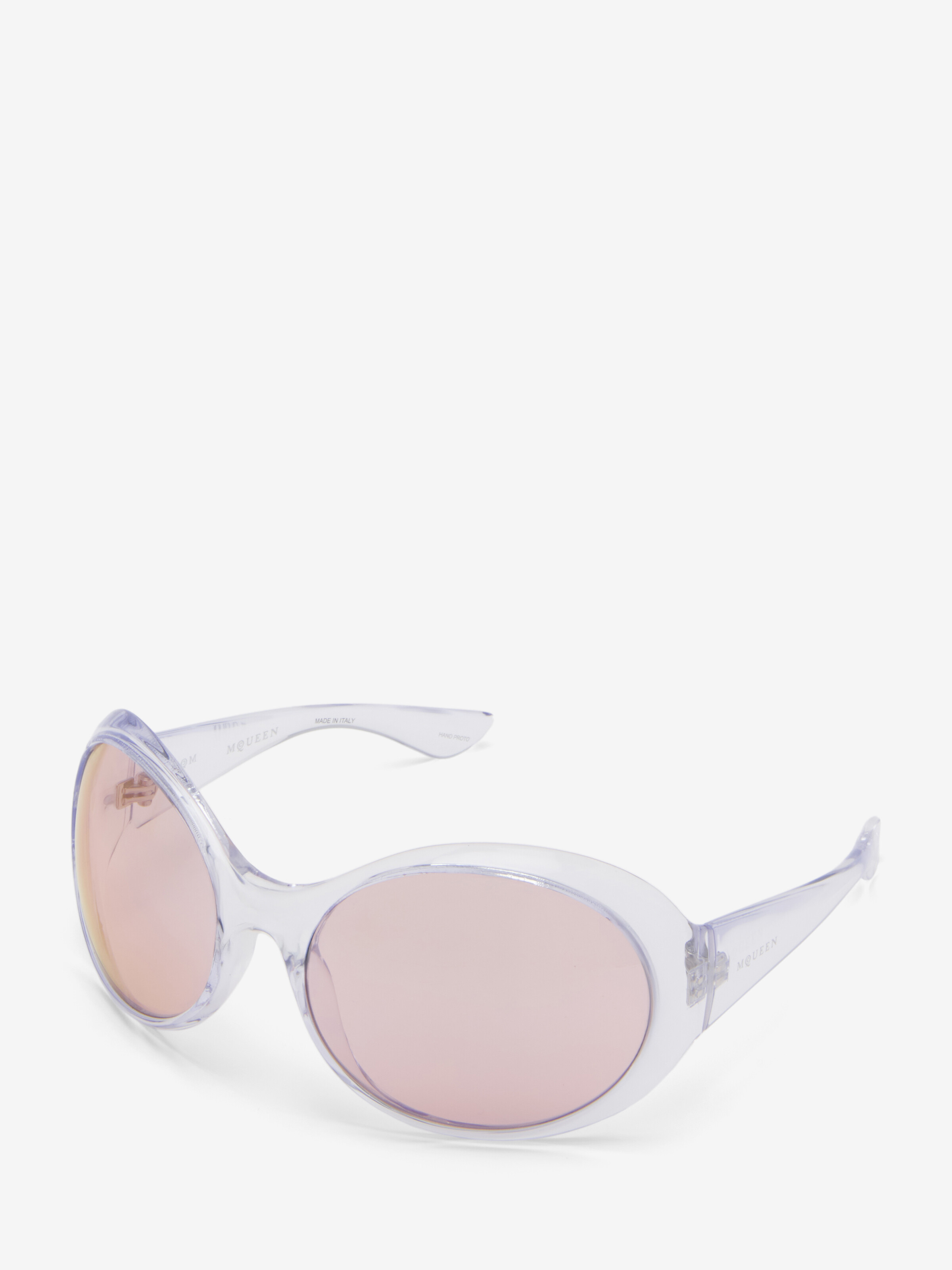 Kate Round Sunglasses in Pink in Bio Injection | Alexander McQueen - image 3
