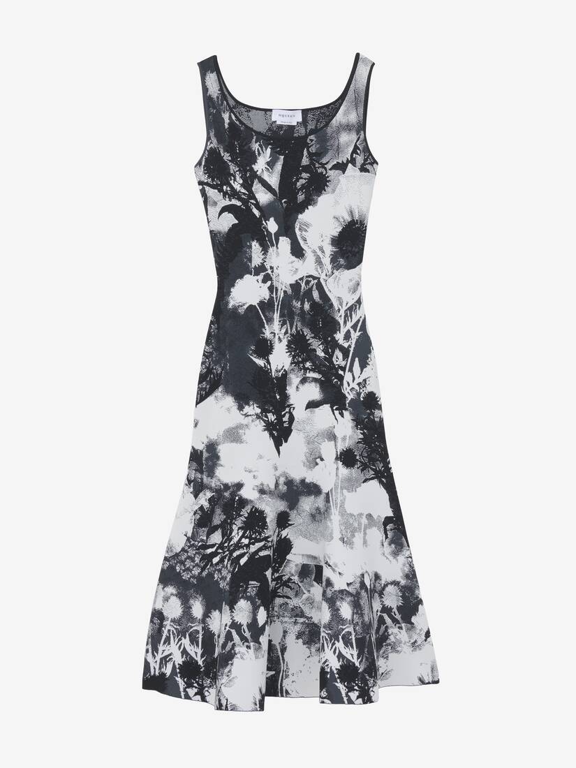Floral Jacquard Midi Dress | Alexander McQueen - image 1