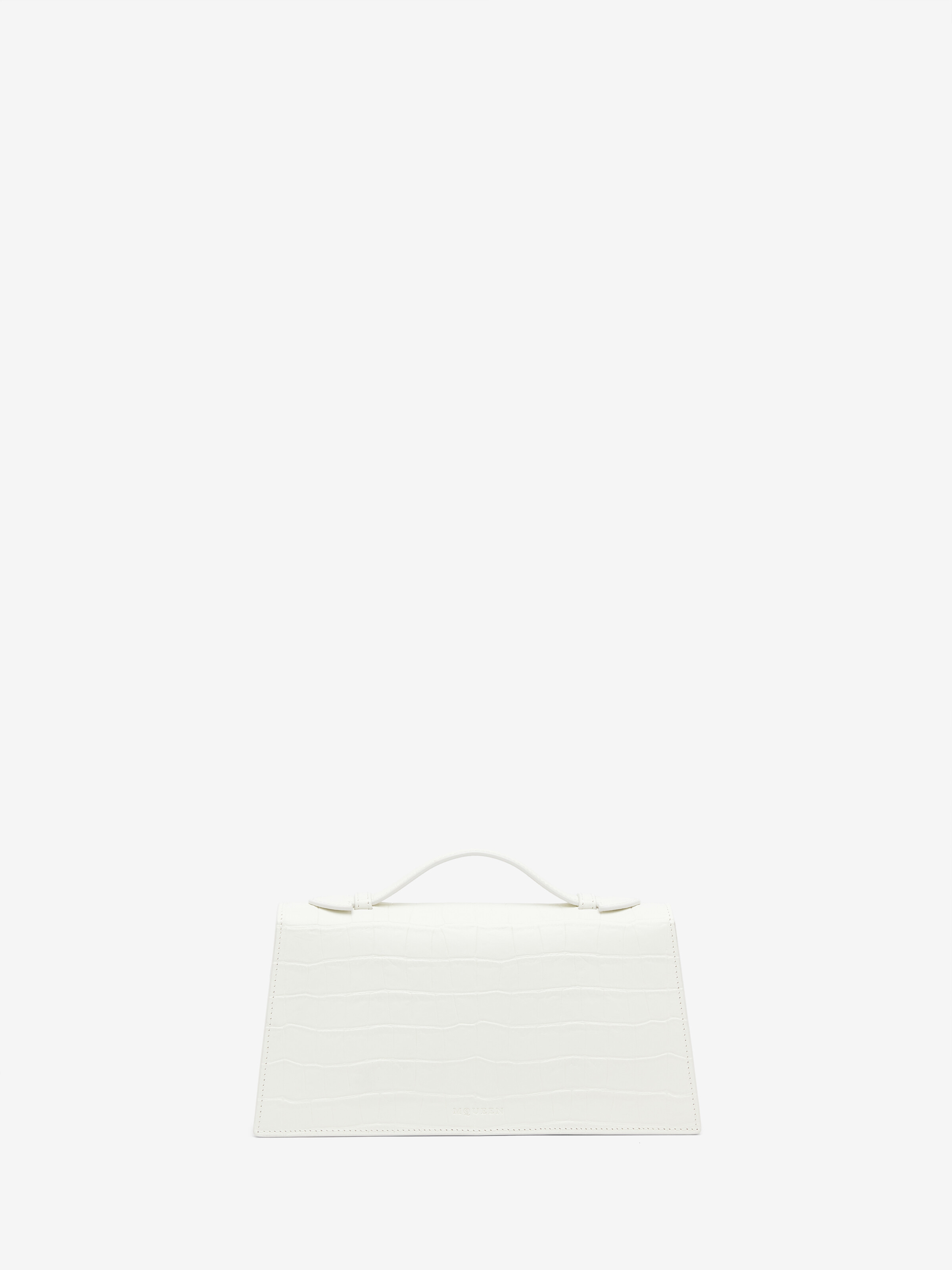 Women's Skull Top Handle in White in Calf Leather | Alexander McQueen - image 3