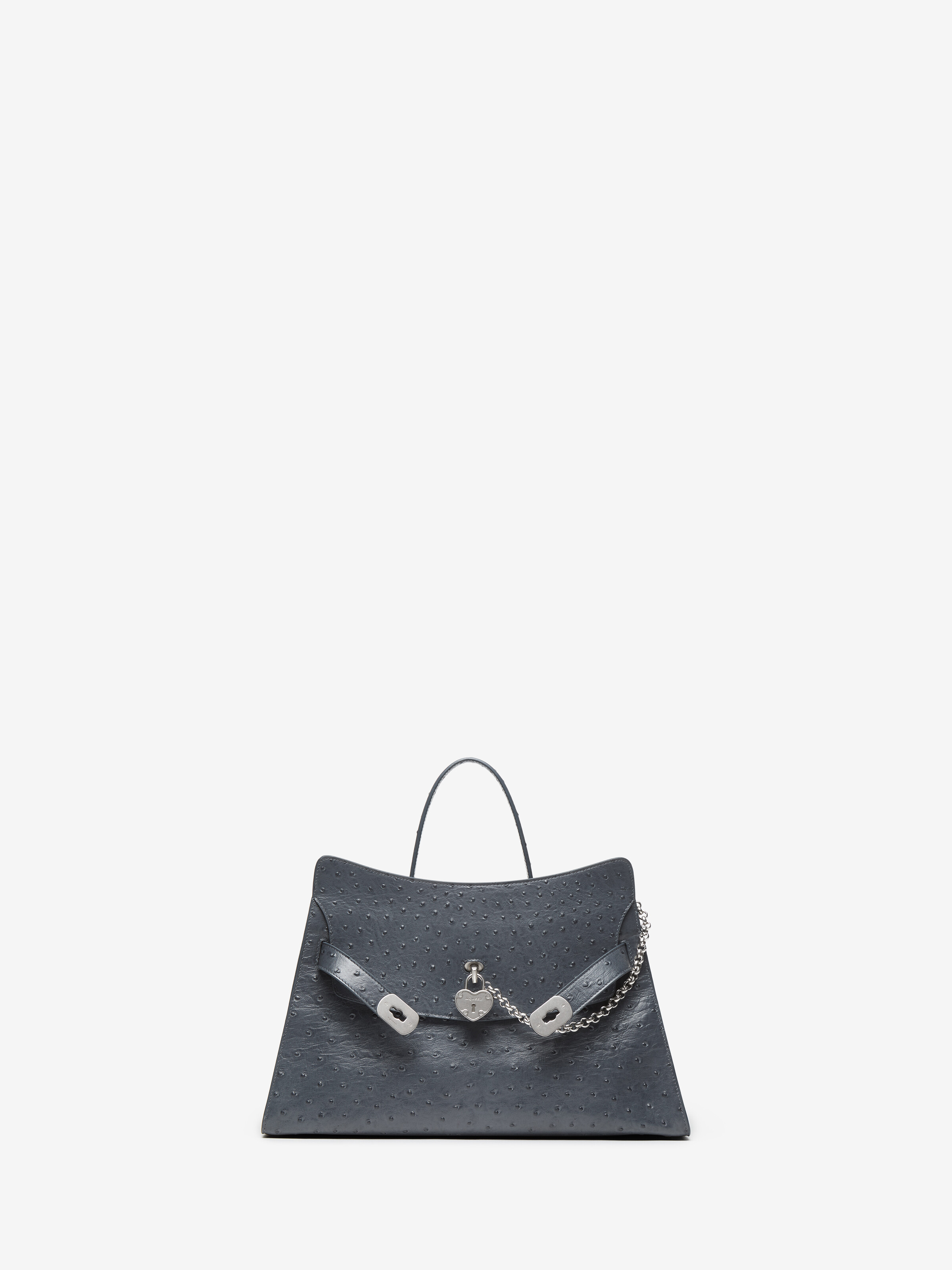 Women's Locke Bag in Grey in Calf Leather | Alexander McQueen - image 1