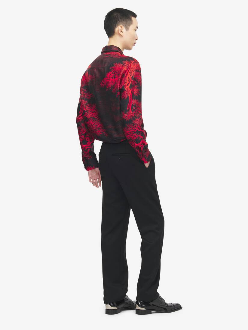 Tree Of Life' Print Shirt | Alexander McQueen - image 4