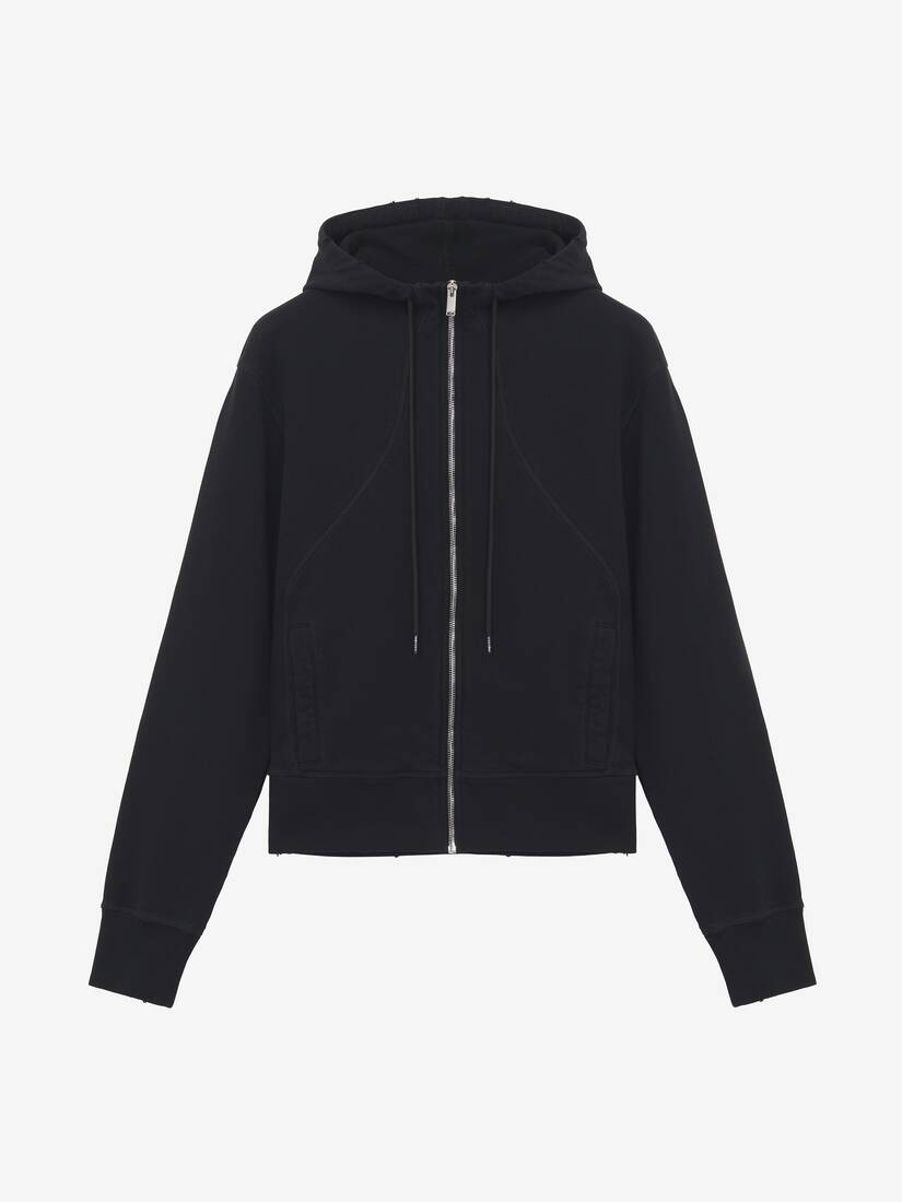Hooded Zip Through Sweatshirt | Alexander McQueen - image 1