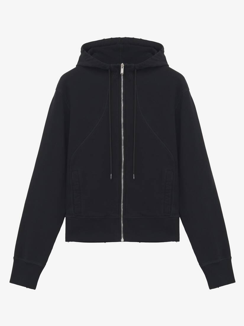 Hooded Zip Through Sweatshirt | Alexander McQueen - image 1