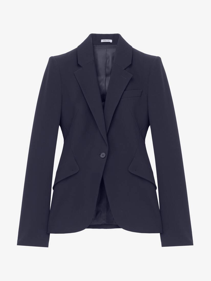 Leaf Crepe Single-breasted Jacket | Alexander McQueen - image 1