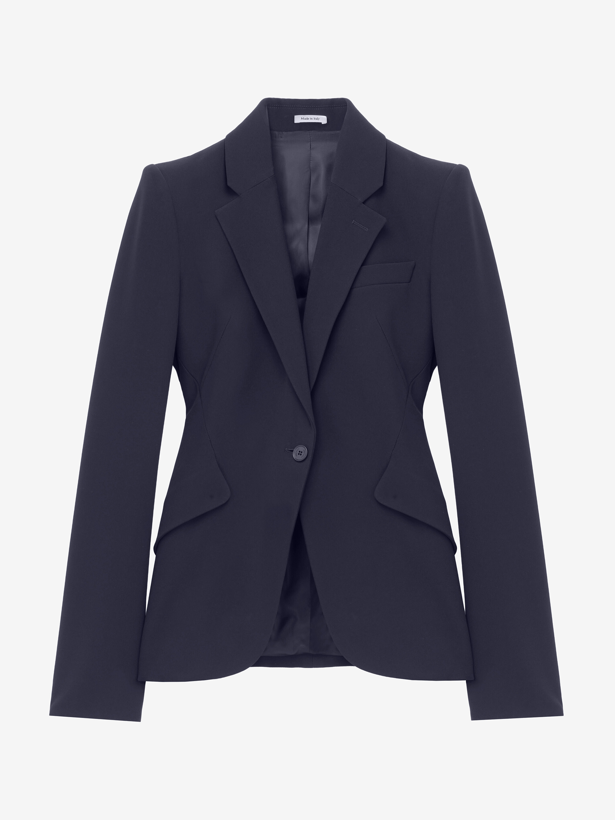 Leaf Crepe Single-breasted Jacket