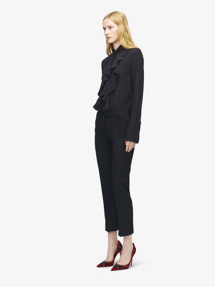 Pantalon cropped ajusté