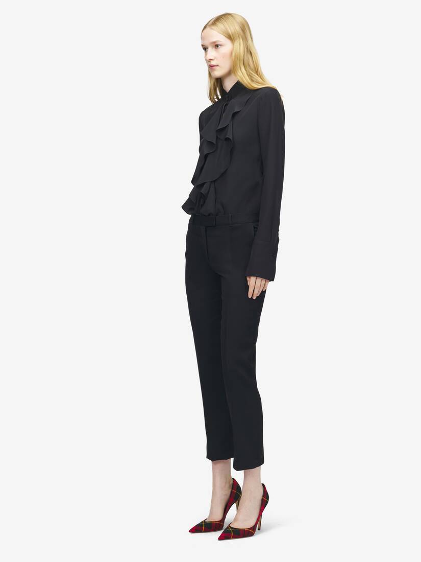 Cropped Tailored Trousers | Alexander McQueen - image 3