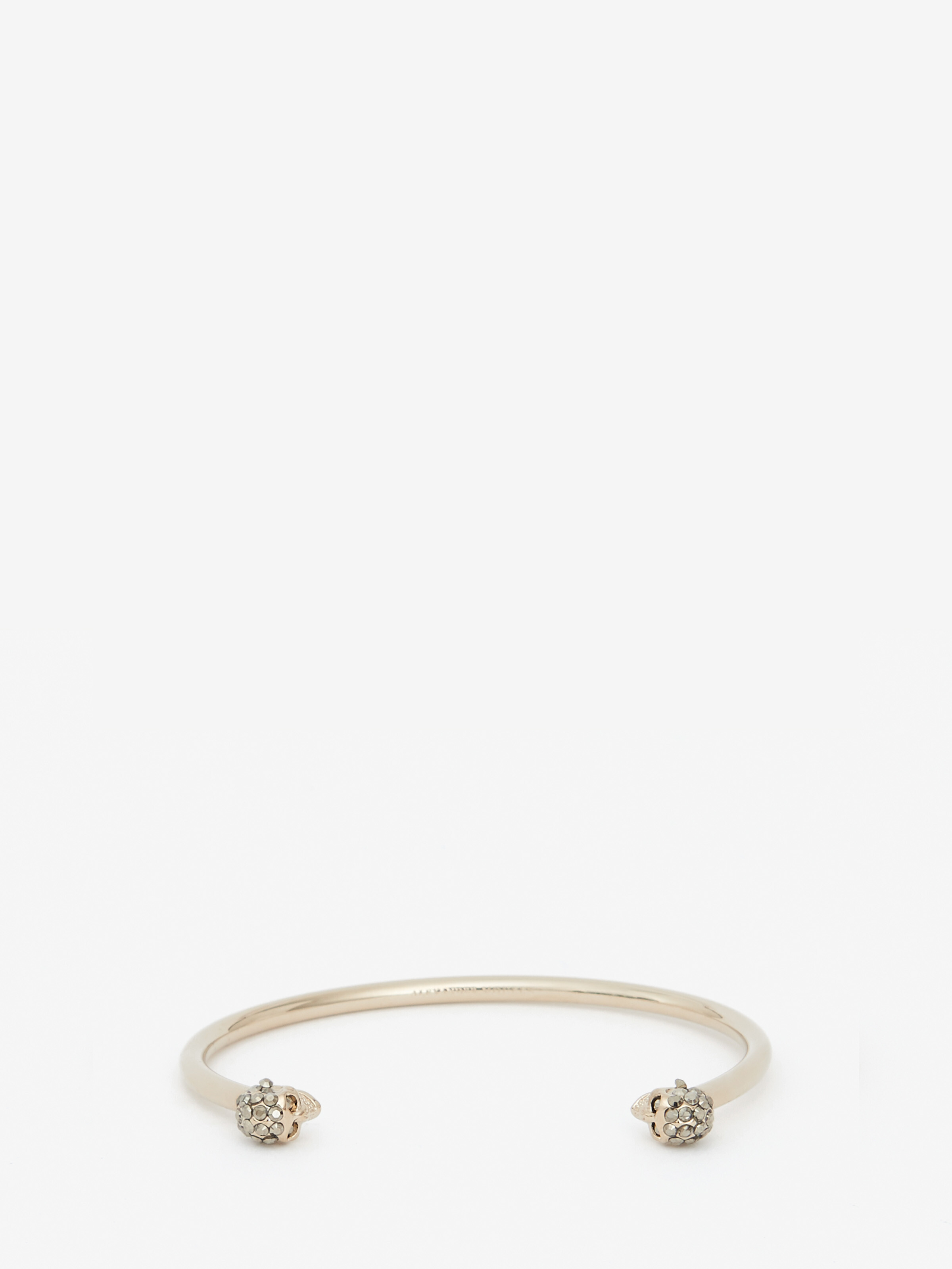 Thin Jewelled Twin skull bracelet