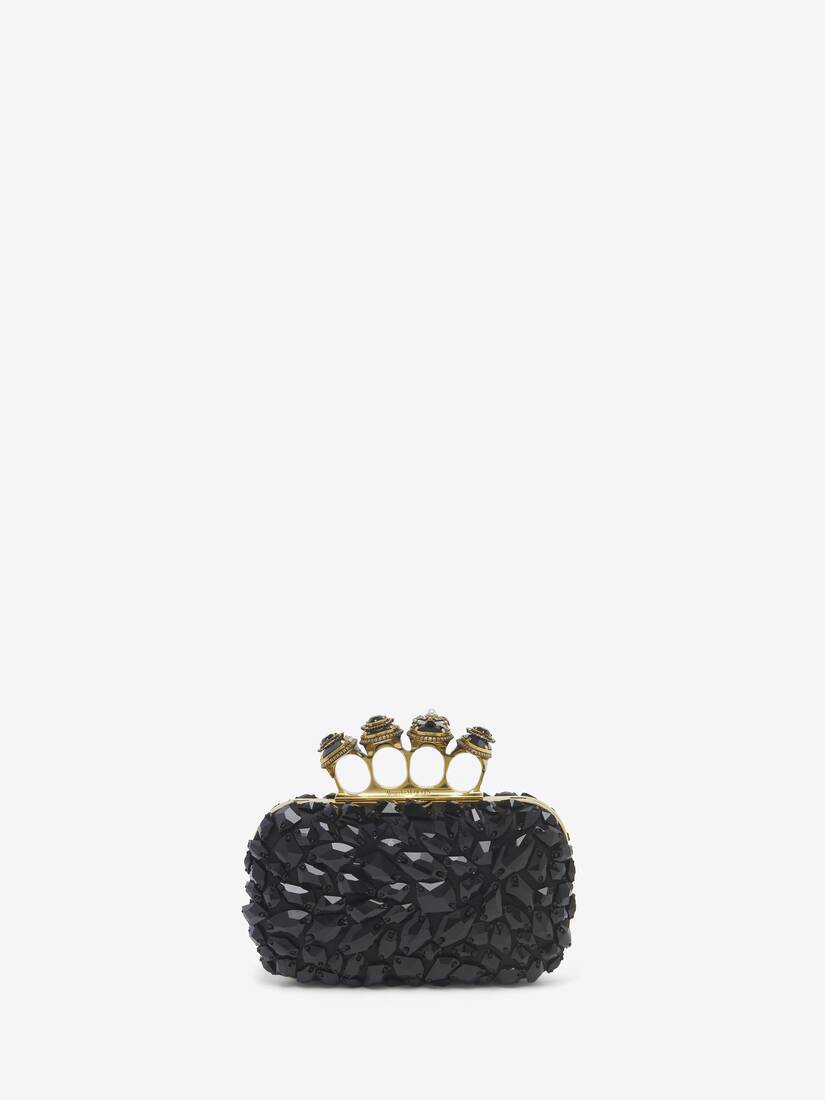 Spider Jewelled Knuckle Clutch