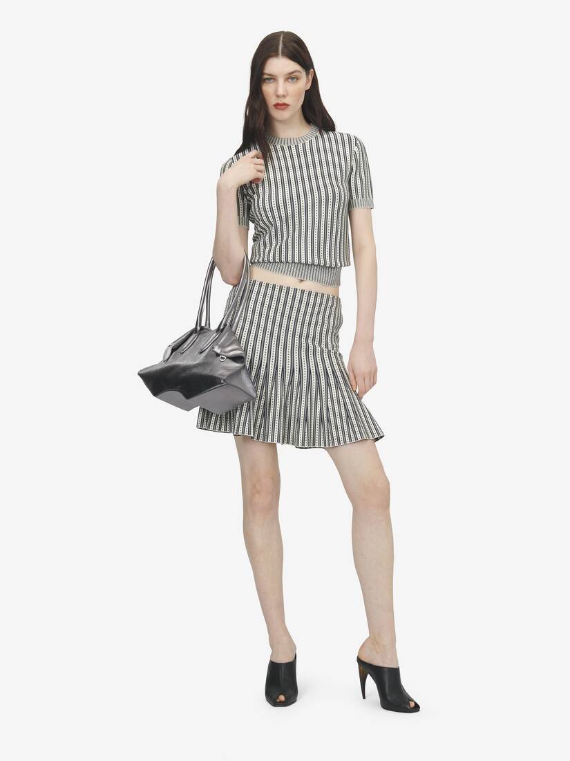 ストライプ ニット ミニスカート | Alexander McQueen - image 2