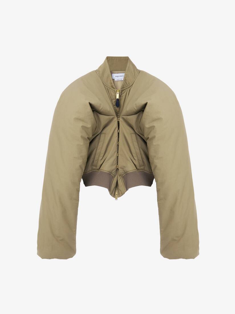 Cropped Bomber Jacket | Alexander McQueen - image 1