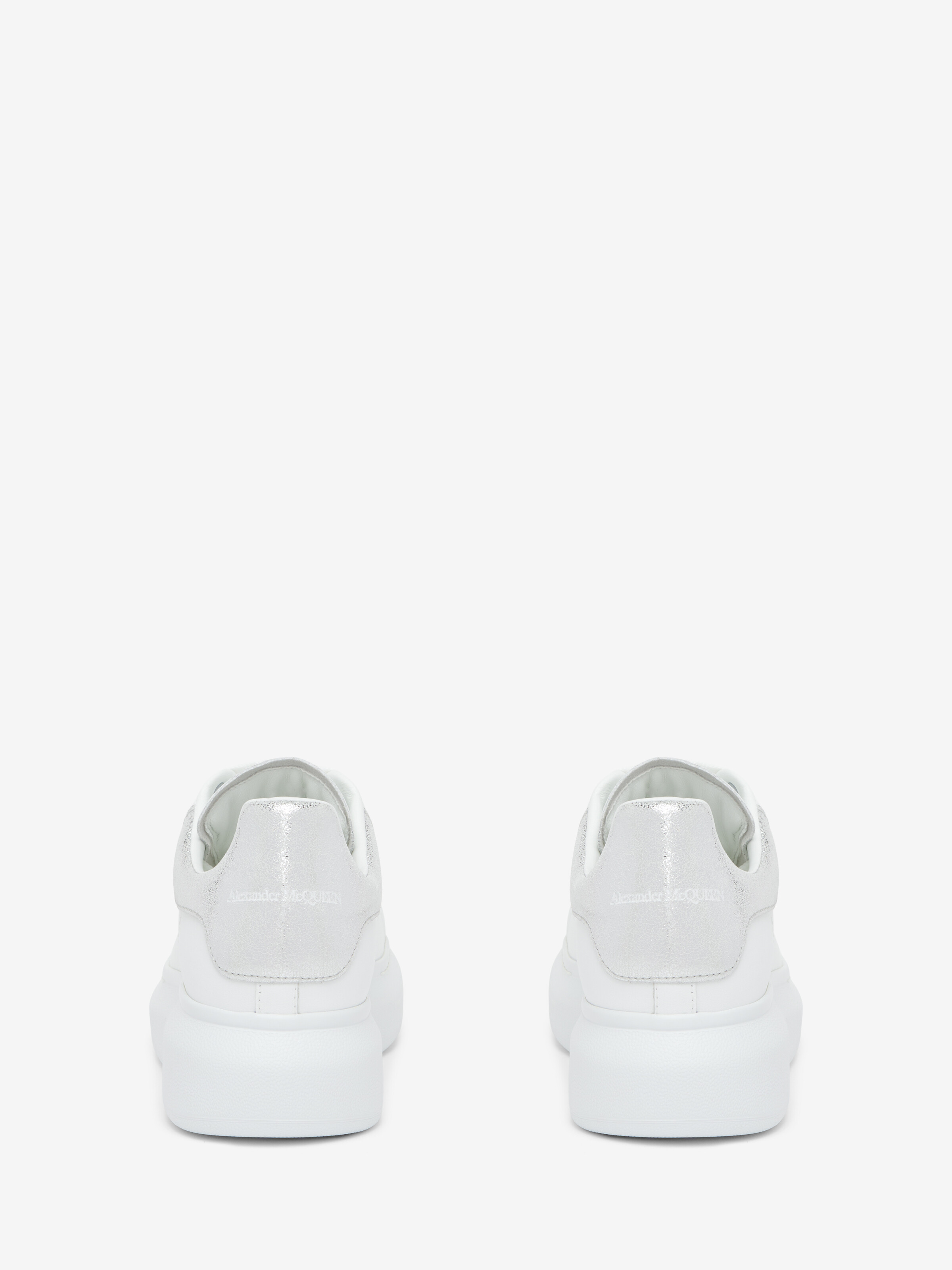 Sneakers Oversize pour Femme en Blanc/Argent in Cuir de veau | Alexander McQueen - image 3