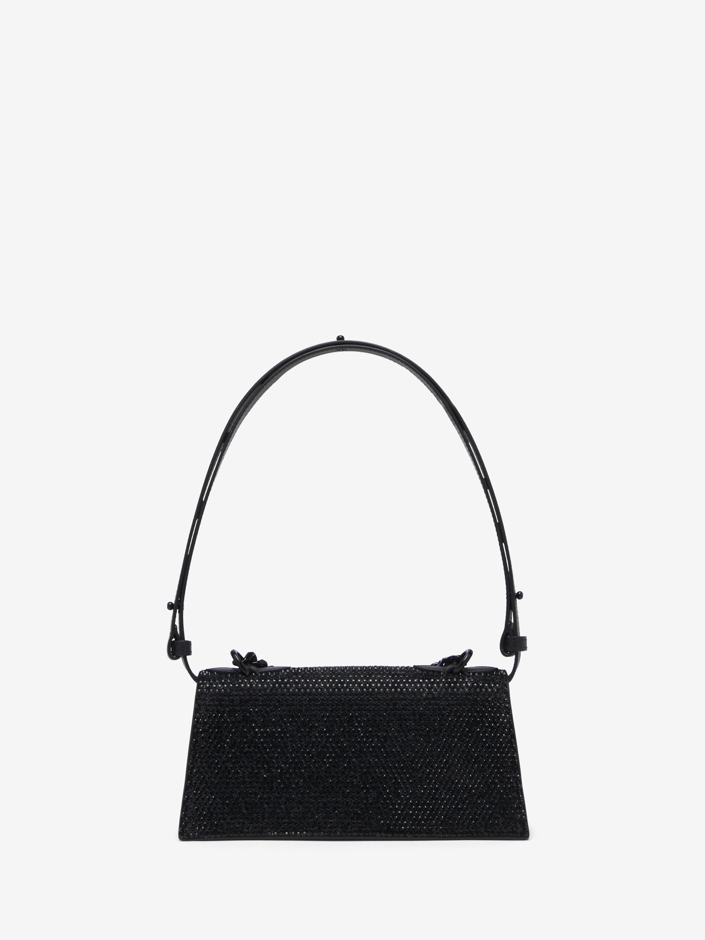 Women's Jewelled Shoulder Mini in Black in Calf Leather | Alexander McQueen - image 4