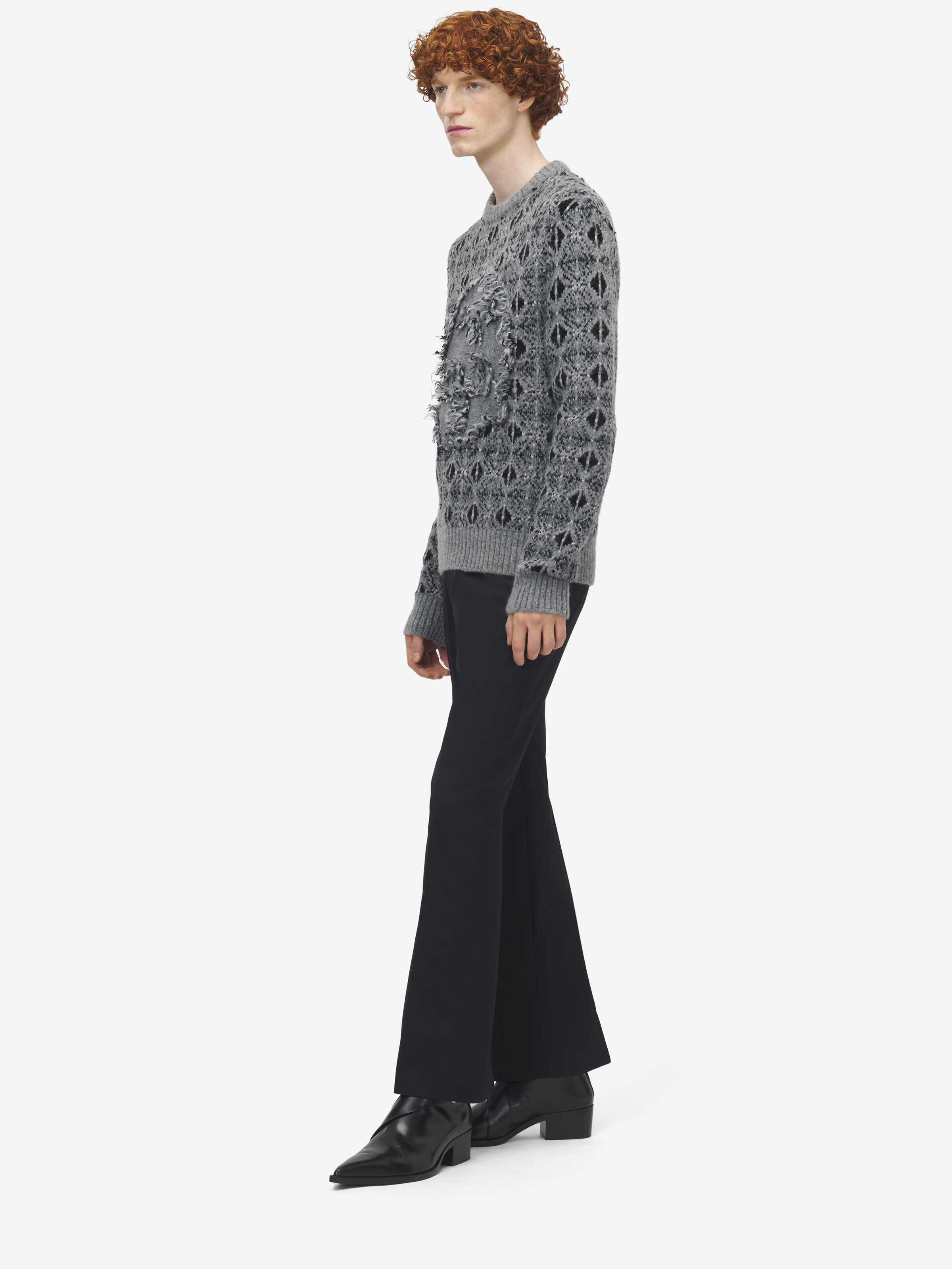 Pull Fair Isle Skull effet usé