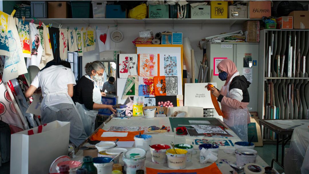 A Team Arts Education art room