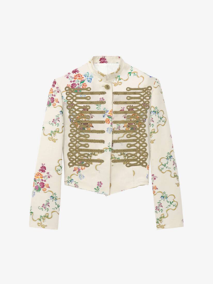 Veste Florale avec Broderie à Galons Décoratifs | Alexander McQueen - image 1