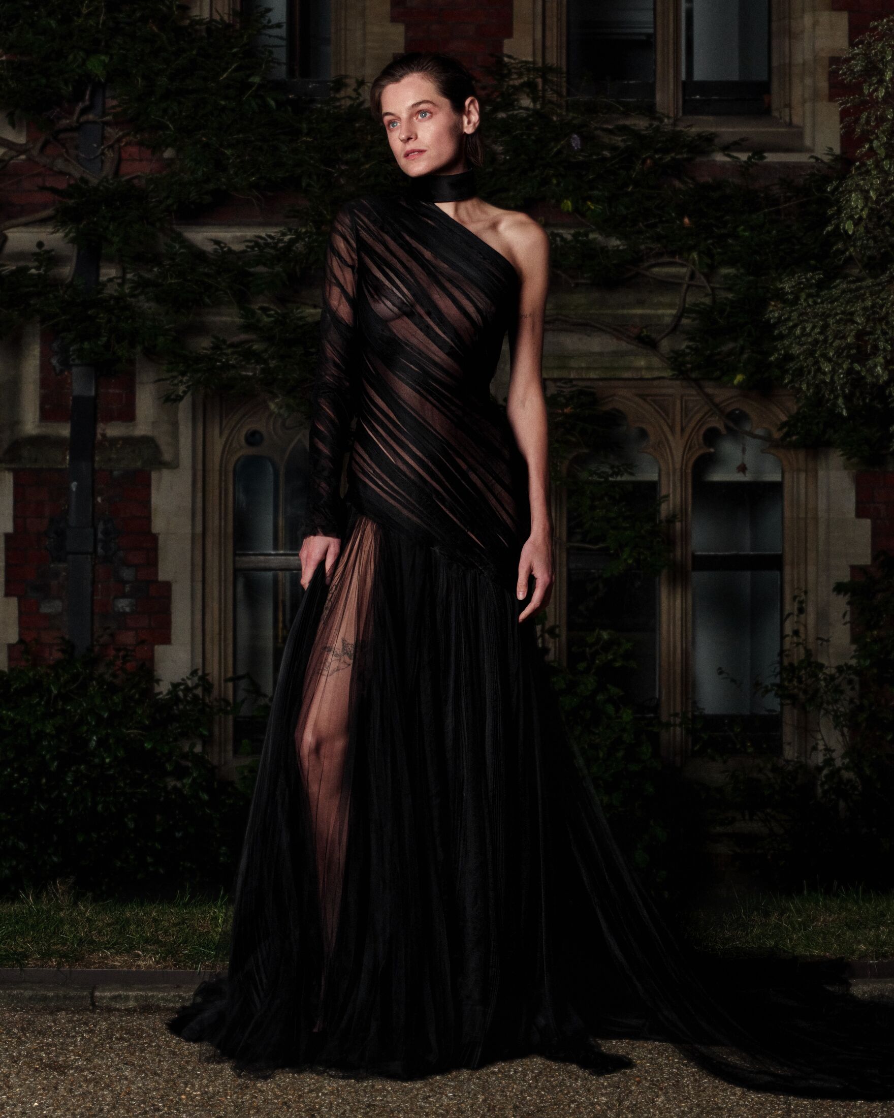 Emma Corrin wearing Alexander McQueen 